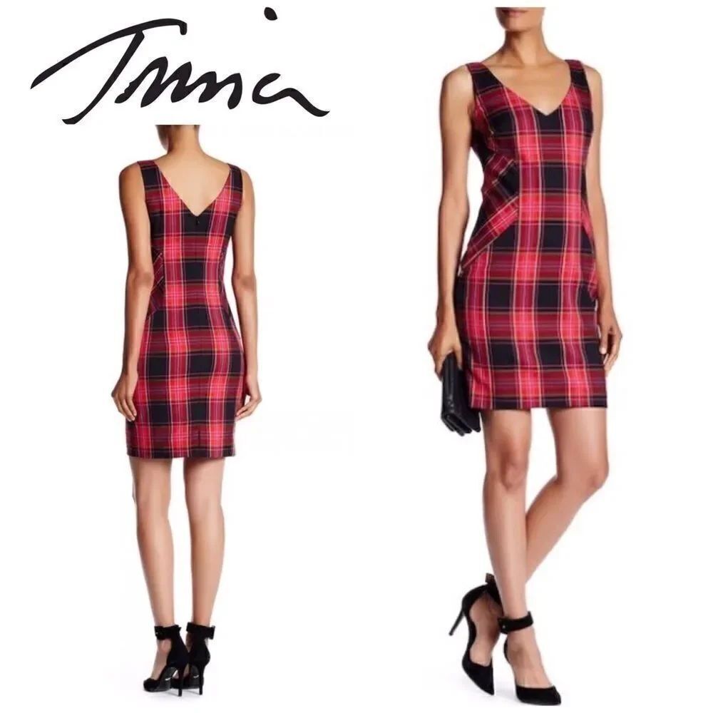 New. Plaid sheath dress. NWOT